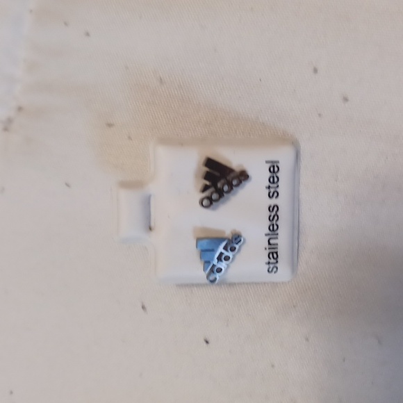 adidas Jewelry - Adidas Silver Stainless Steel Stud Earrings